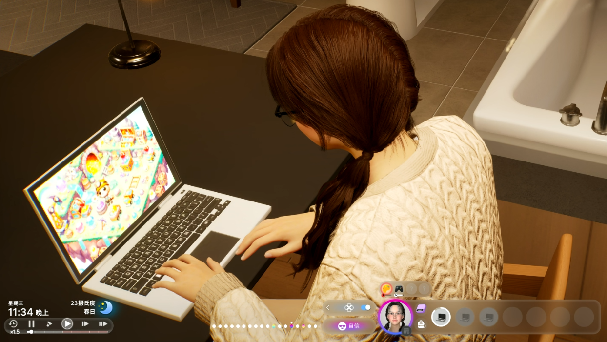 《inZOI云族裔》试玩：高中成为作家并写了本羞耻冒险故事